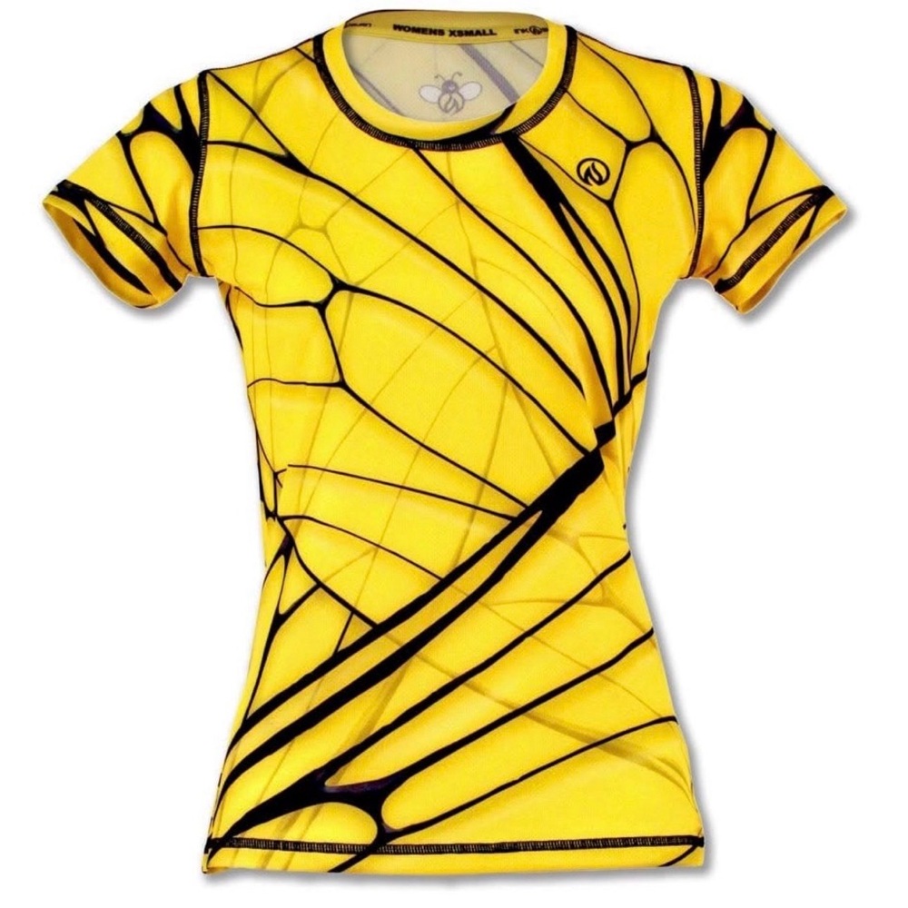 INKnBURN Women's M Bee Tech Tee Shirt Halloween Running Athletic Workout